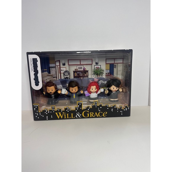 Fisher-Price Other - Fisher-Price Little People Collector Will & Grace Figure Set 4-Pack Mattel NEW